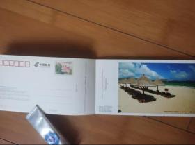 发现海南特色景点系列明信片，带邮资，12张一套