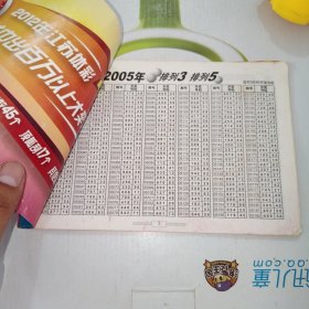 中国体育彩票 排列3开奖号码表(2005-2013)