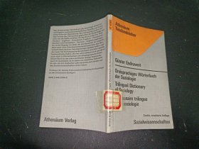 Dreisprachiges Wörterbuch der Soziologie ﻿ Trilingual Dictionary of Sociology ﻿ Dictionnaire trilingue ﻿ de la sociologie 直译：三语社会学词典