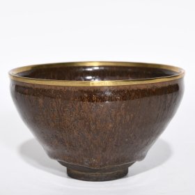 建窑窑变包口盏，高7.5cm直径12.5cm