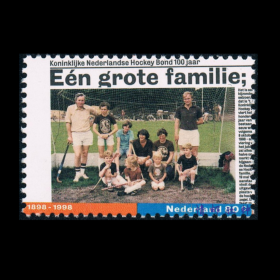 荷兰邮票1998年体育球类邮票 曲棍球联合会百年纪念邮票 新 1全