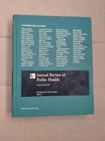 Annual Review of Public Health
Volume 40, 2019