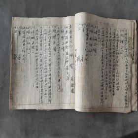 抗战时期 手写部队日程会议记录资料  晋绥军王元令部会议日记 36页72面 一册全（收八月十六日到十月十四日会议记录）
