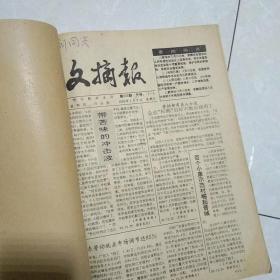 文摘报合订本1993年上中下