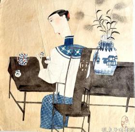 国画人物小品108
