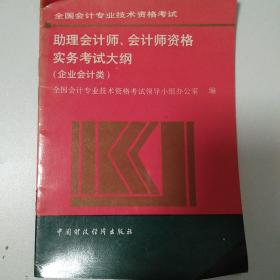 助理会计师、会计师资格实务考试大纲（企业会计类）