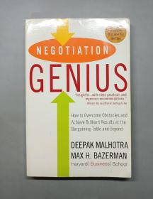 （进口英文原版）Negotiation Genius: How to Overcome Obstacles and Achieve Brilliant Results at the Bargaining Table and Beyond