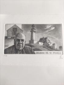 Anderas Raub～世界名人爱德华·霍普（Edward·Hopper 1882年7月22日－1967年5月15日）美国绘画大师，版画藏书票原作
