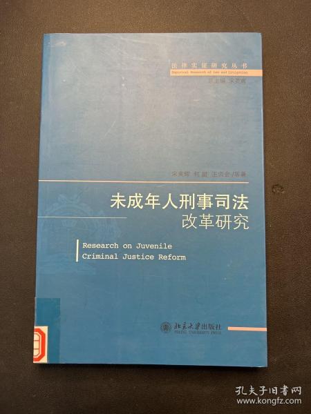 法律实证研究丛书：未成年人刑事司法改革研究