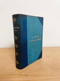 1911年盖斯凯尔夫人经典名著《克兰福德镇》海量插图 四分之三蓝色抛光小牛皮装帧 插图本 Cranford