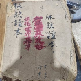 清代中医手抄本医书，脉诀捻装一册，毛笔书写