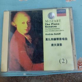 CD 光盘 莫扎特钢琴奏鸣曲（2）演奏（双碟装 ）cd 影碟