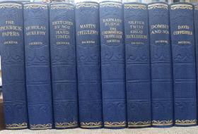 1930年左右 Works Of Charles Dickens 《狄更斯作品集》，16册全，25部作品，布面精装，英国伦敦出版，英文原版，内有大量版画插图