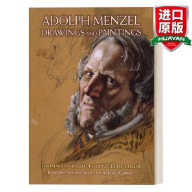 英文原版 Drawings and Paintings  素描和油画 阿道夫门泽尔 德国艺术家 英文版 进口英语原版书籍