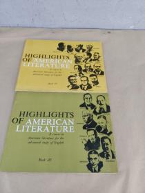 HIGHLIGHTS OF AMERICAN LITERATURE【2册 合售】详情如图