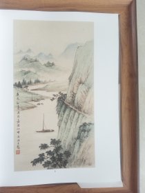 超高清！黄君璧国画作品印刷画页，a4大小，，不含框！