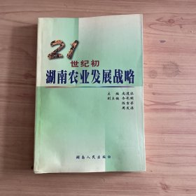 21世纪初湖南农业发展战略