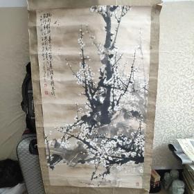 大名家黎振欧梅花作品【画芯112*62厘米】尺寸较大，终身保真