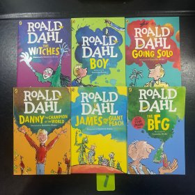Roald Dahl 英文原版6本合售：James and the Giant Peach/The BAG/Going Solo/Boy/The Witches/Danny the Champion of the world