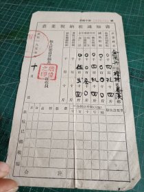 1955年婺源县农业税纳税通知书一张，县长詹伟