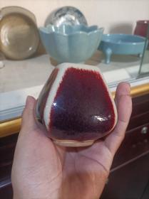 八十年代煤烧钧瓷笔筒