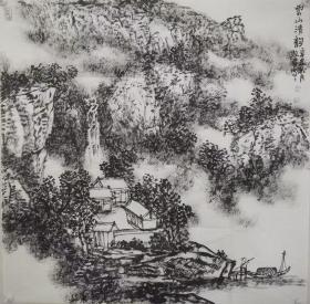 牧青(李希勇)，   68X68cm！
           1959年4月生。著名画家。现为中国美术家协会会员、山东省美术家协会第六、第七界理事、山东省国画院副院长。