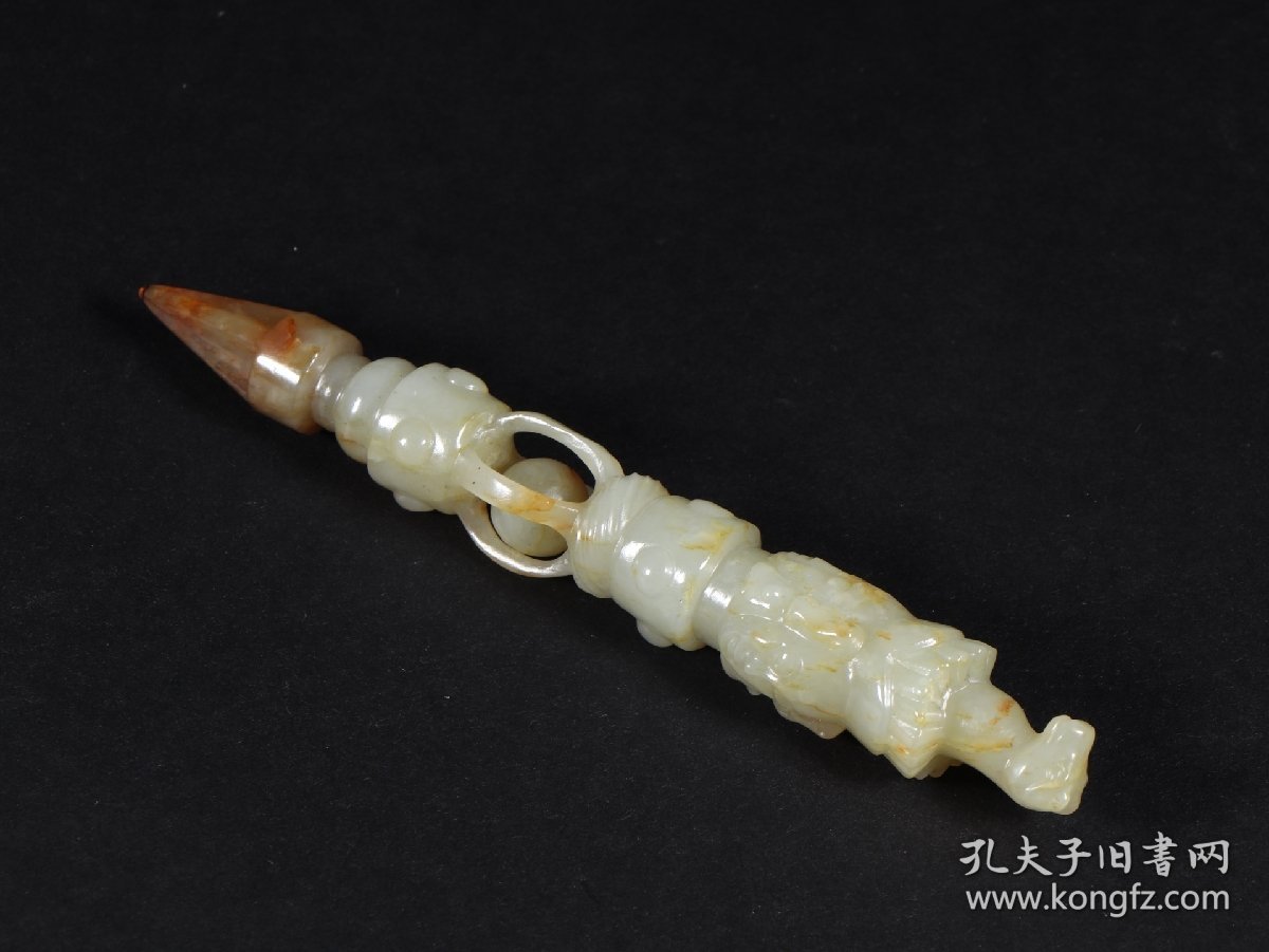 清代和田玉金刚杵