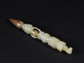 清代和田玉金刚杵