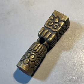 古玩铜文房印章一枚