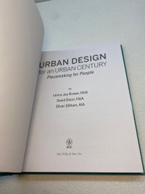 Urban Design for an Urban Century：Placemaking for People【精装、品好】【9品-95品 +++ 正版现货 多图拍摄 看图下单】