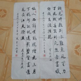 宋恩源书法作品两付合售