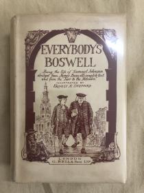 Everybody's Boswell   人手一册鲍斯威尔 《约翰逊博士传》和 《同约翰逊同游赫布里底群岛日记》E.H.Shepard插图本，布面精装，好品相