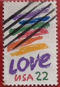 袁袁收藏美国邮票 1985 love 爱 1全信销