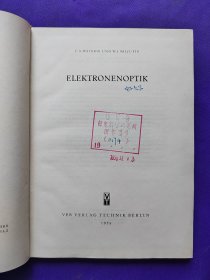 英文原版     ELEKTRONENOPTIK    电子光学