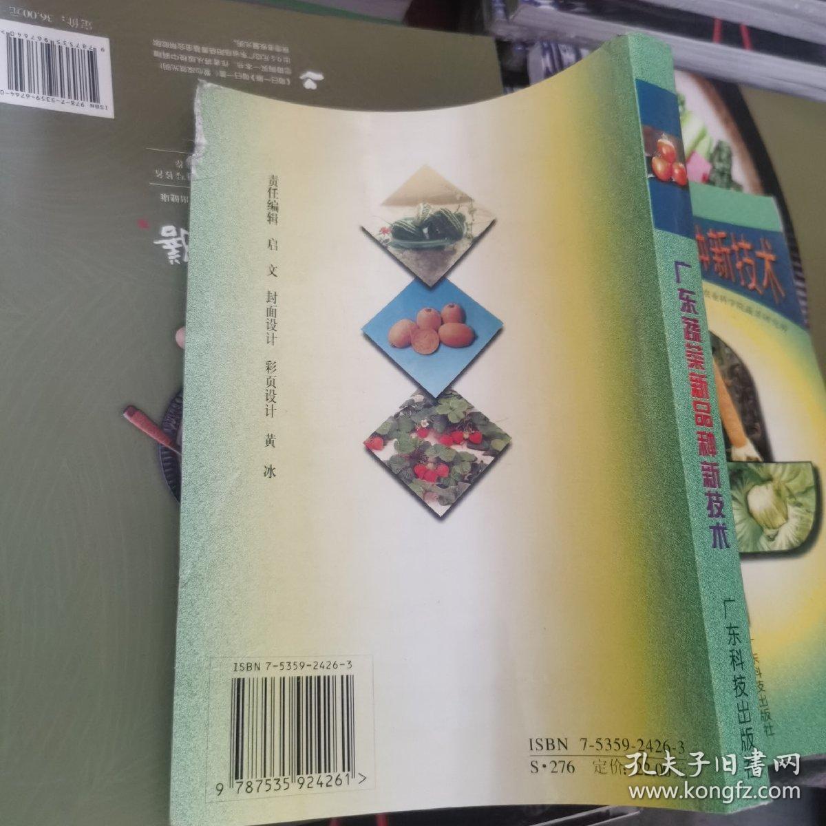 （库存书）广东蔬菜新品种新技术  无笔记