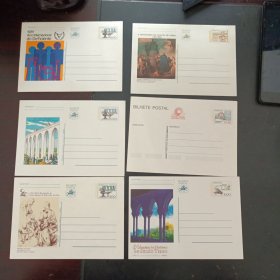葡萄牙邮资片14枚，全新，非常漂亮，少见邮品，包邮！