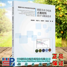 正版全新现货平装 储能及动力电池正极材料设计与制备技术 陈彦彬等著 科学出版社9787030684646