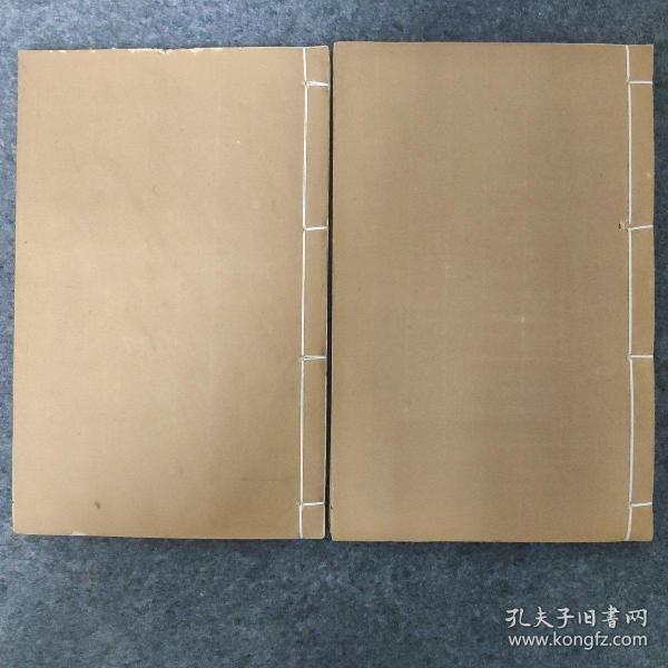 十六国春秋十六卷 后魏 崔鸿 撰2册全  明末清初刻本，竹纸，详情看图