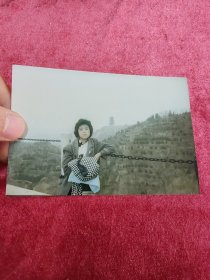 山顶美女老照片八十年代九十年代彩色相片像片