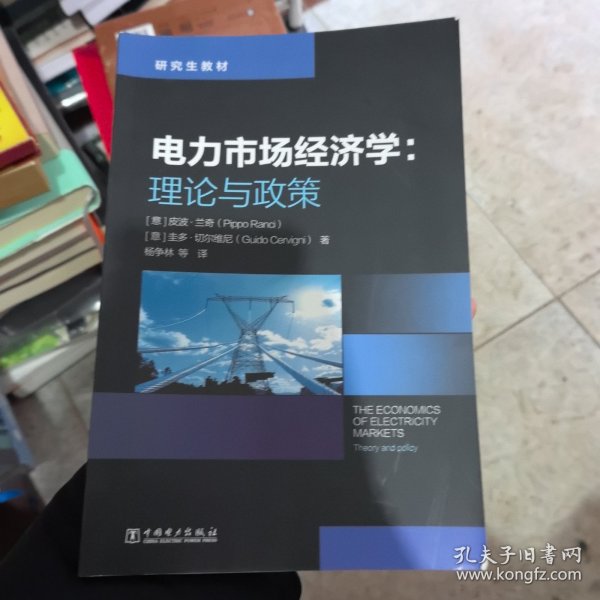 研究生教材  电力市场经济学：理论与政策