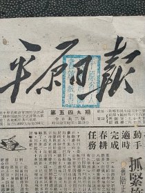 1951年3月份《平原日报》1一30号合订。