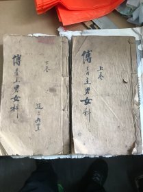 傅青主先生集，男女科全，
女科，上下卷，男科，上下卷
光绪三十年仲冬