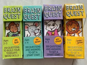 BRAIN QUEST 幼儿英语 2-3，3-4，4-5，5-6，4套合售，也可单出私聊，盒破内容全新