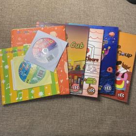美智幼儿英语3B（6本书+2张光盘+贴纸+卡片）如图