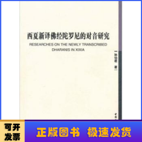 西夏新译佛经陀罗尼的对音研究