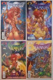 美国漫画：Victory魔法冒险漫画 4册合售