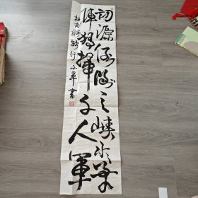 贵州书法家 杨国庆 书法 实物图 品如图 按图发货 货号69-5 尺寸如图。自鉴