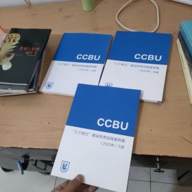 CCBU“ 三个能力 ” 建设优秀实践案例集 （2022年 ）上中下 3册合售