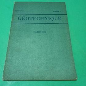 GEOTECHNIQUE 1980年第1期  岩土技术杂志 外文原版期刊