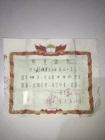 毕业证书(1962年)